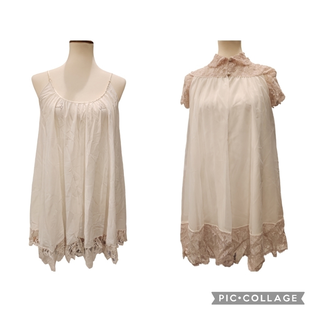 Claire Sandra Peignoir Set 1970s